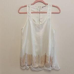 Romeo & Juliet couture beaded top sz. L